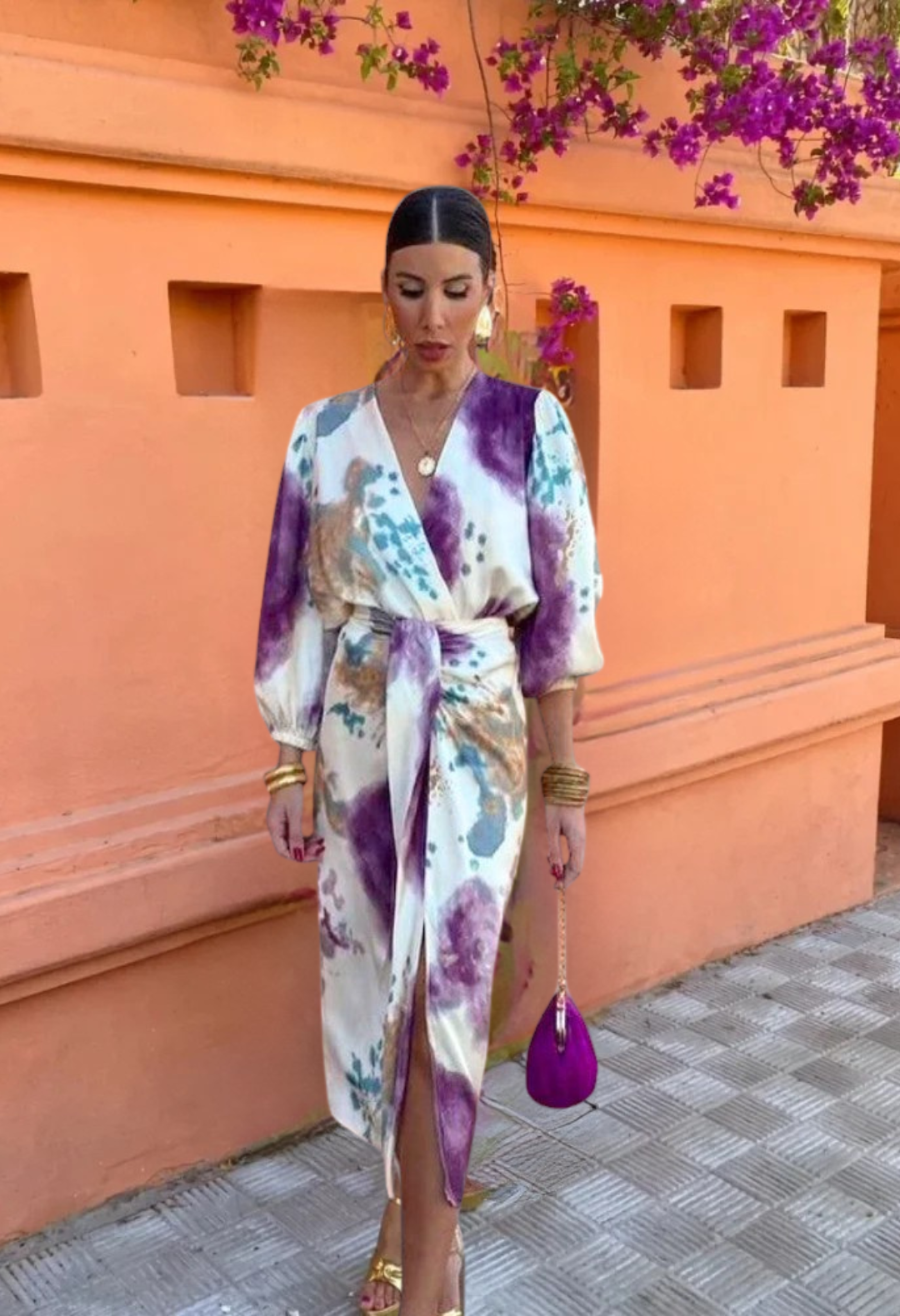 Laluna® | Elegante V-hals jurk