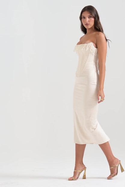 Van Houten™ | Parelen Jurk