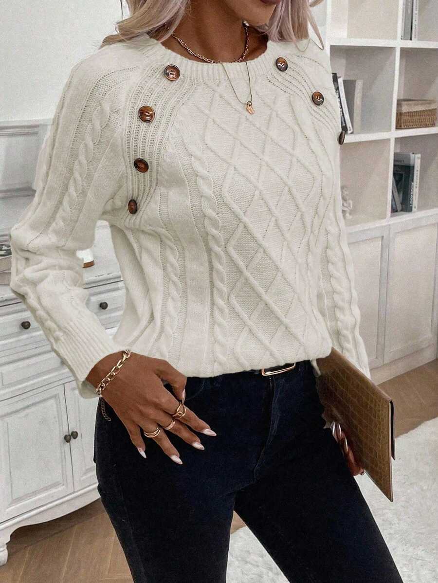 Clara | Trui met Knopen voor Dames