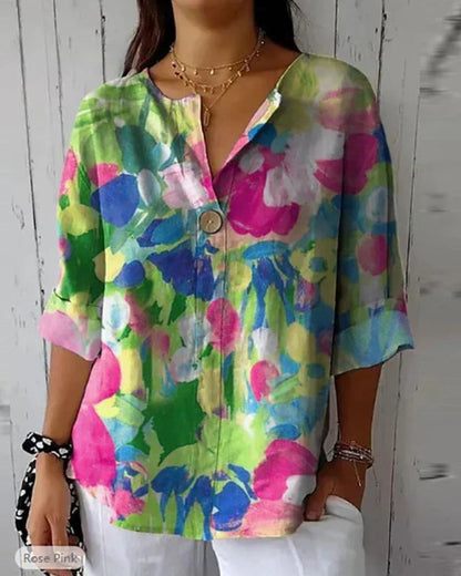 HELEINA - Bloemige vintage blouse