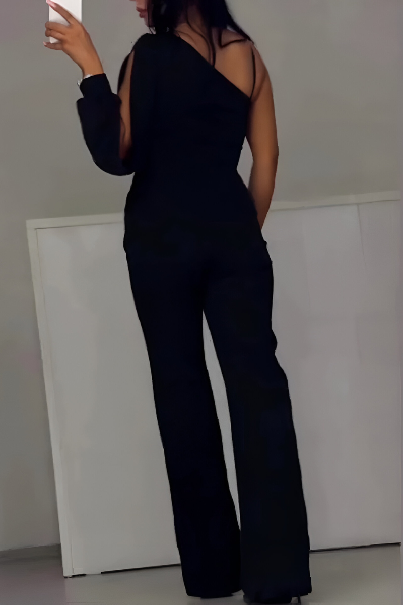 Sofía™ | Elegante jumpsuit met glanzende details