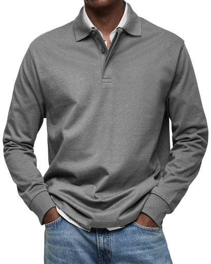 Alexandre™ casual polo met lange mouwen