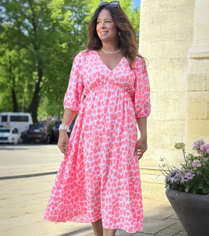 Mira – Jurk met Mooie Print