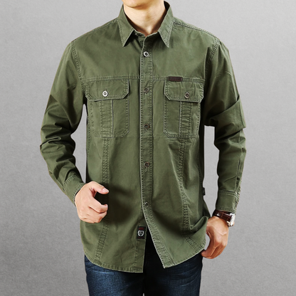 Traditionele katoenen werkhemd