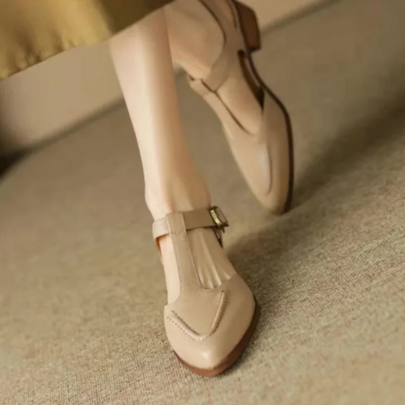 Gianna | Klassieke Buckle Leren Schoenen