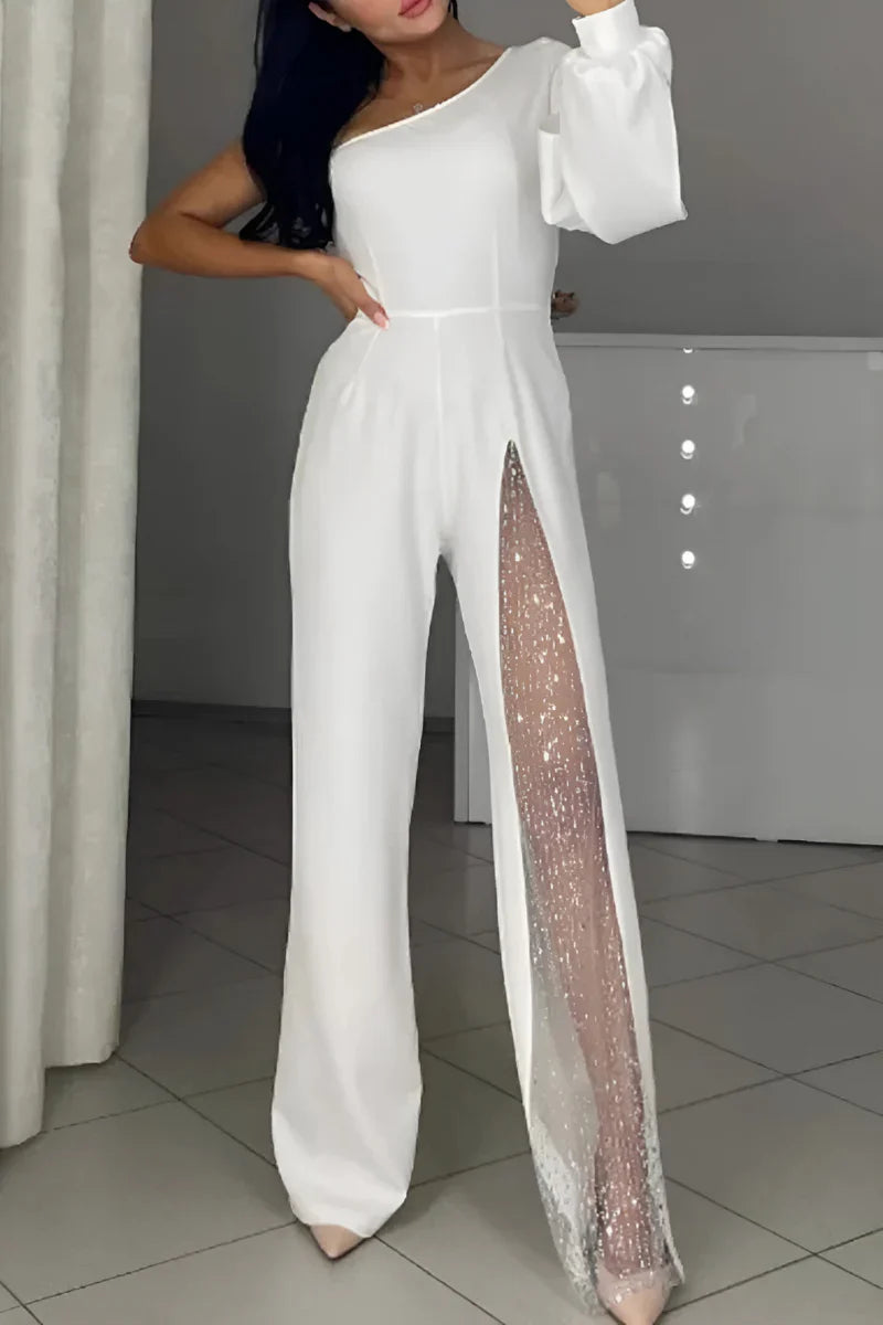 Sofía™ | Elegante jumpsuit met glanzende details