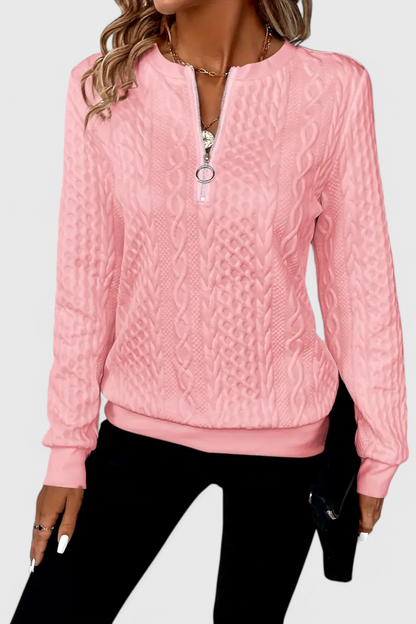 Zoey | Zachte Gebreide Trui met Rits