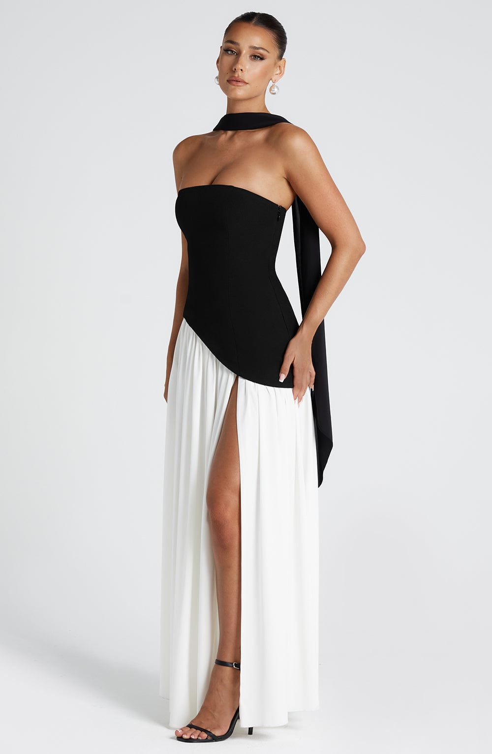Van Houten™ | Chic Split Maxi Jurk