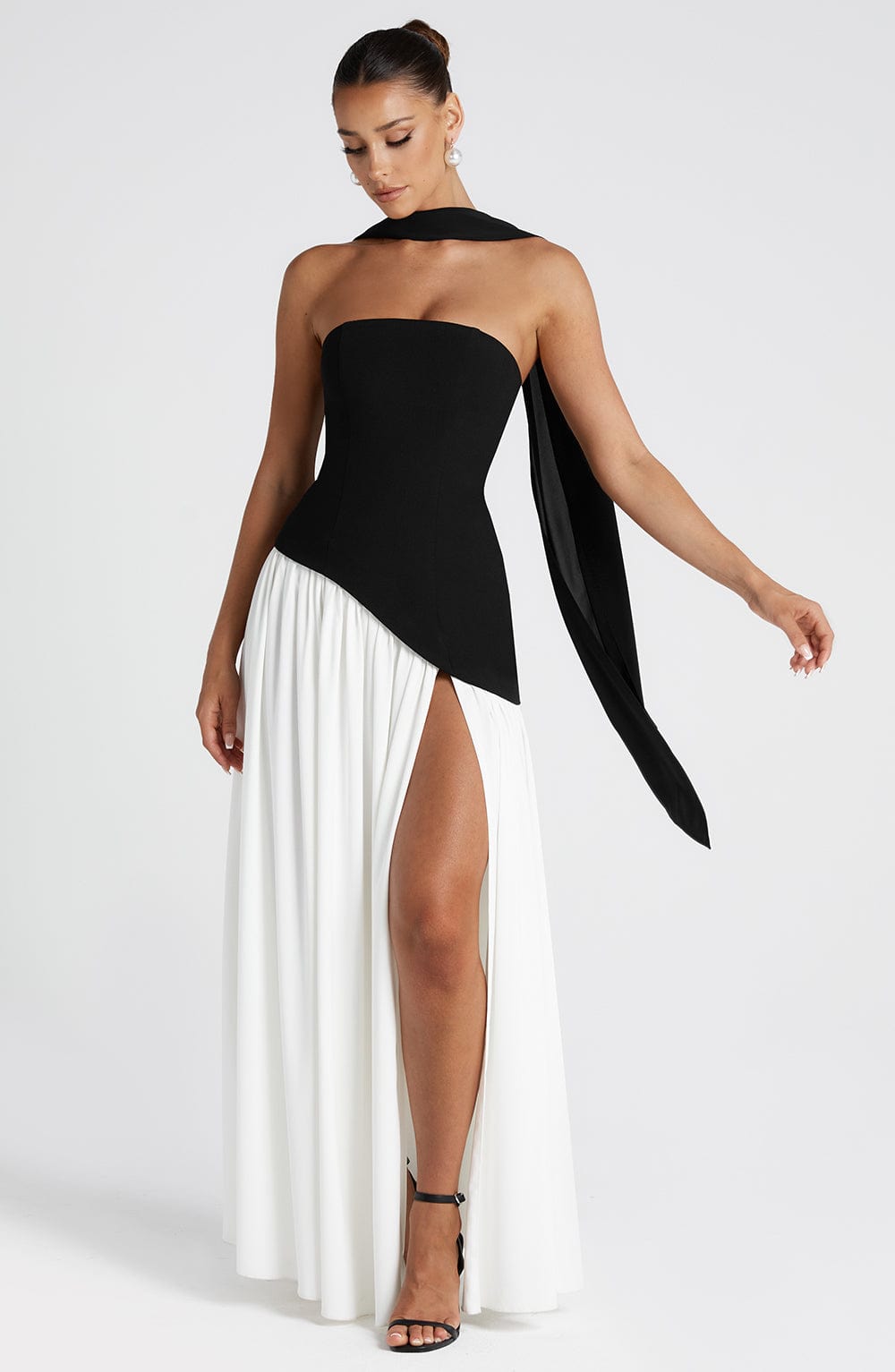 Van Houten™ | Chic Split Maxi Jurk